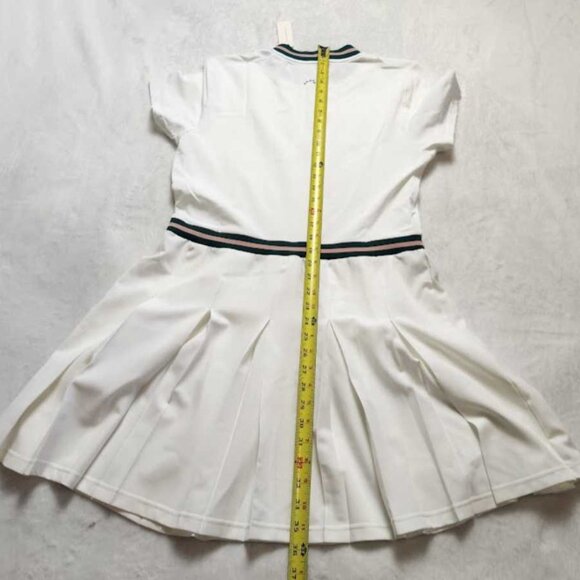 New women's XL Varley x Anthropologie Nora tennis court white pleated mini dress - Picture 12 of 14